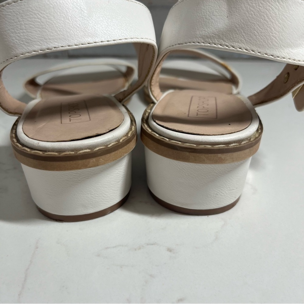 Topshop White Heartbreaker Two Part Heel Sandals 9 - Picture 6 of 13